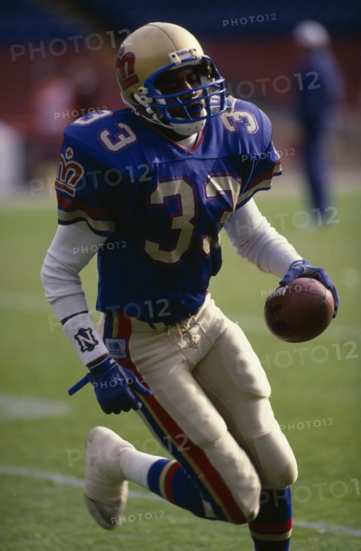 10018480 SPORT Ball Games American Football Player from the London Monarchs Dedrick Dodge at Wembley stadium  London  England.