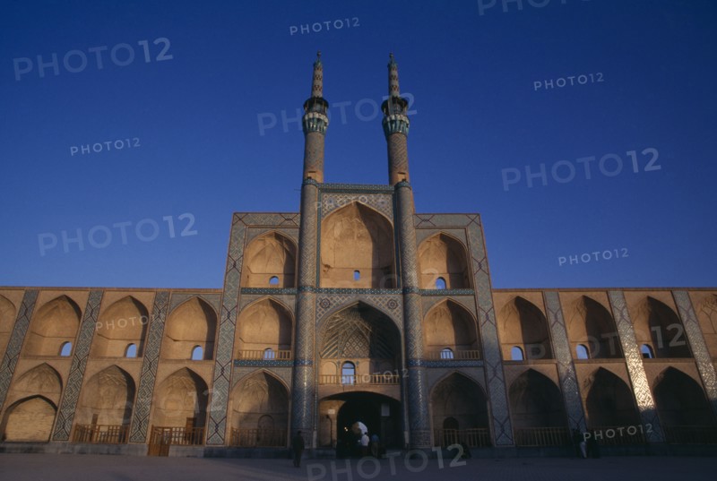 IRAN,   , Yazd, Amir Chakmagh Complex. General view of the facade