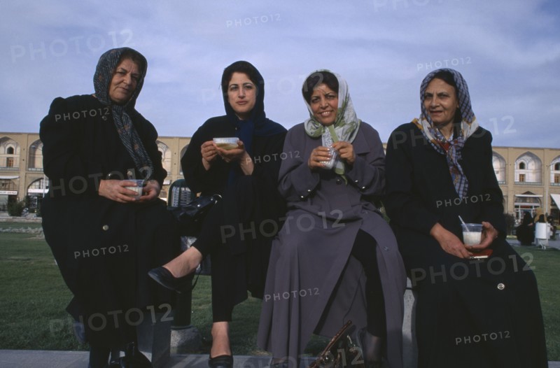 IRAN,  , Esfahan , Group of four women Isfahan