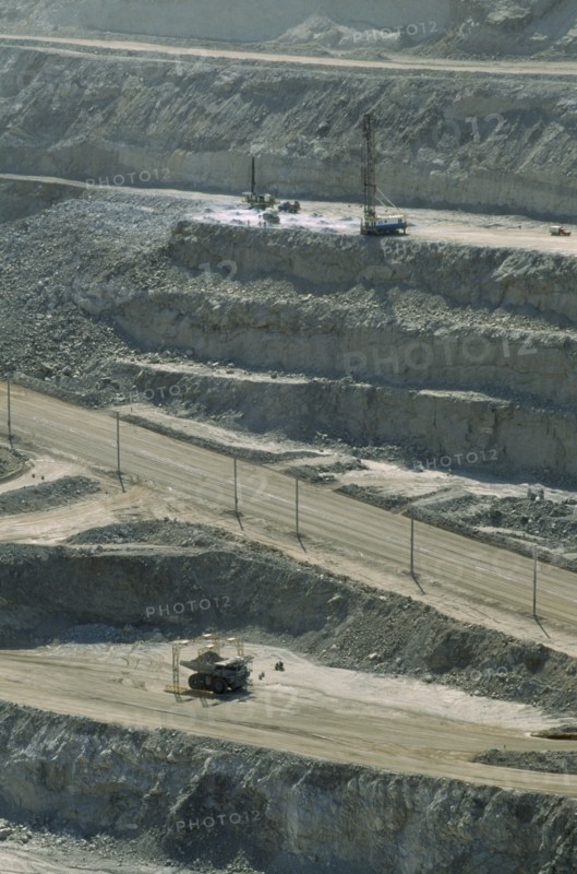 NAMIBIA, Namib Desert, Rossing Village, Open cast Uranium mine. Largest in the world.