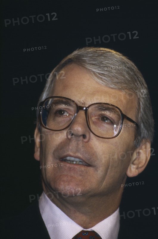 SOCIETY, Politics, Conservative, Portrait of John Major at a Party Conference in 1994