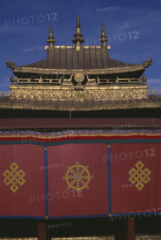 CHINA, Tibet, Lhasa , Jokhang Temple Detail