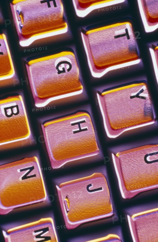 BUSINESS, Computers, Detail, Keyboard with pink lighting