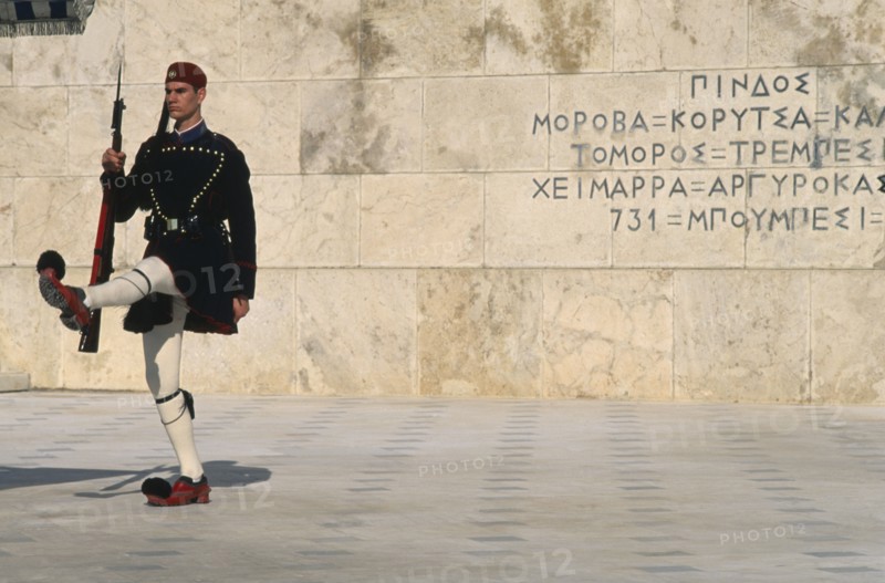 GREECE, Athens , Changing of the guards at the Parliament building