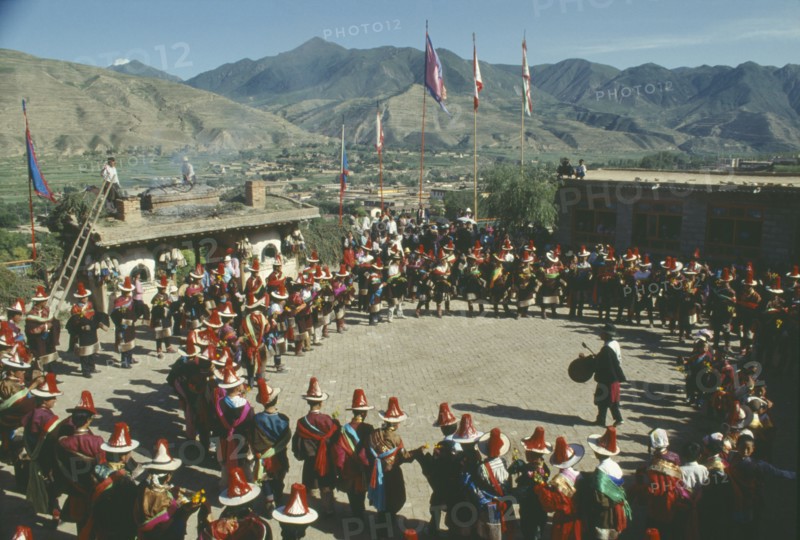 CHINA , Qinghai, Tongren, Tongren Tibetan Festival