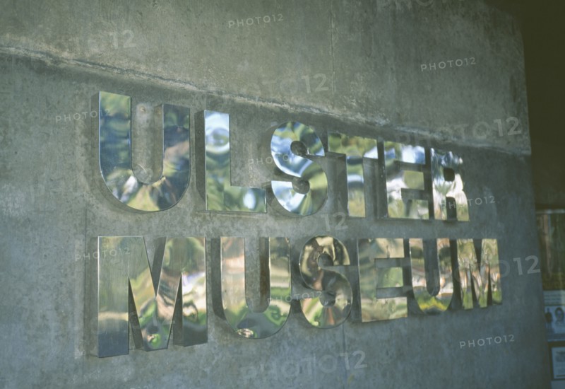 IRELAND, North, Belfast, Ulster Museum Sign
