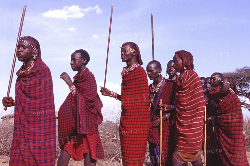 KENYA, Tribal People, Maasai men