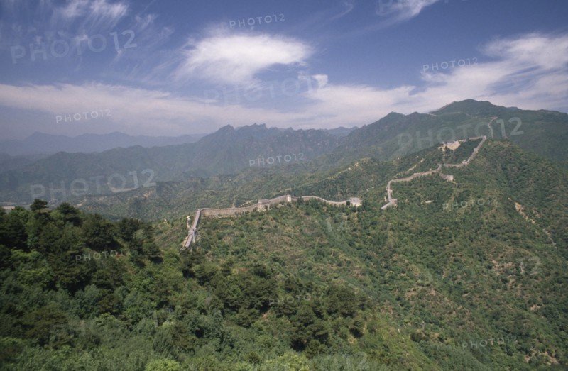 CHINA, Beijing Division, Mutianyu, Distant view over the Great Wall