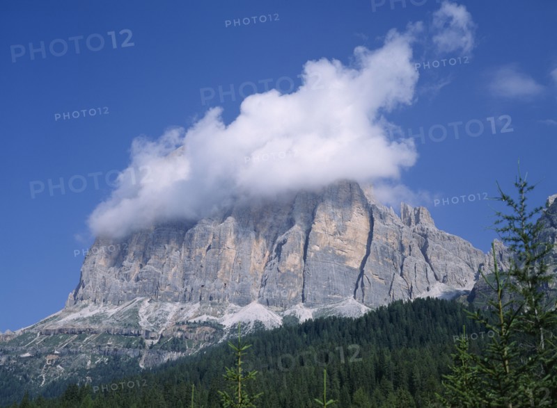 ITALY, Dolomites, South East face of Tofana Di Rozes