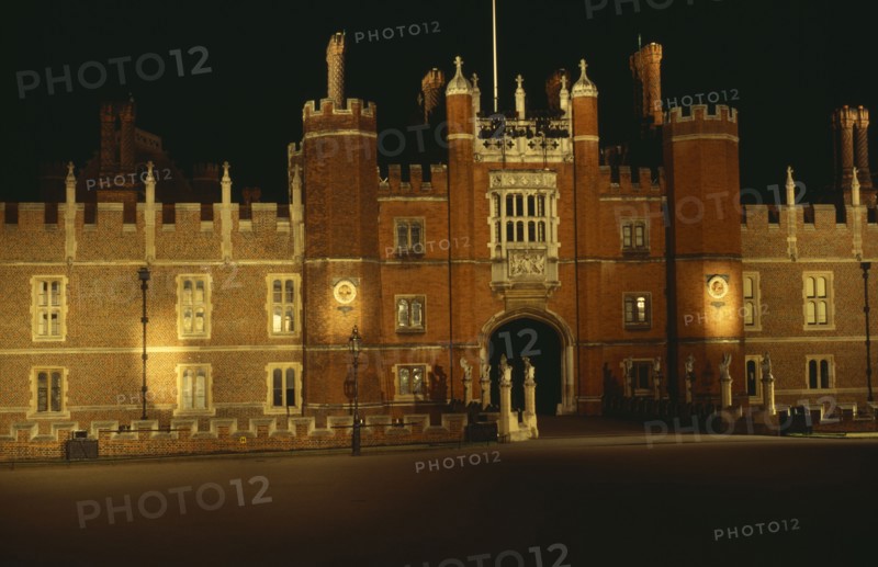 ENGLAND, London, Hampton Court lit up at night
