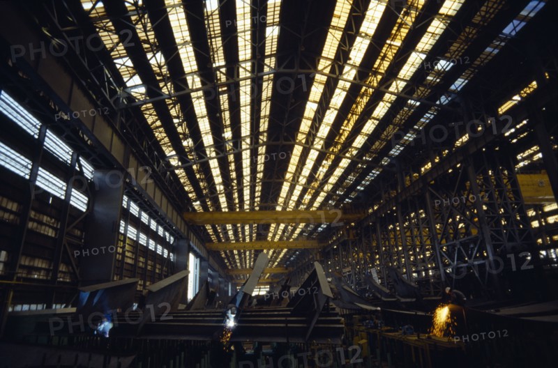 SOUTH KOREA, Ulsan, Interior of Hyundai shipyard