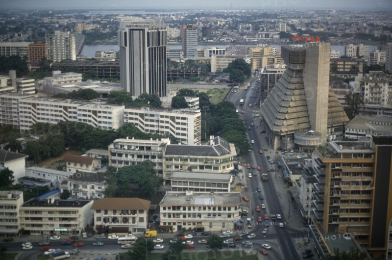 IVORY COAST, Abidjan, View over the modern capital city