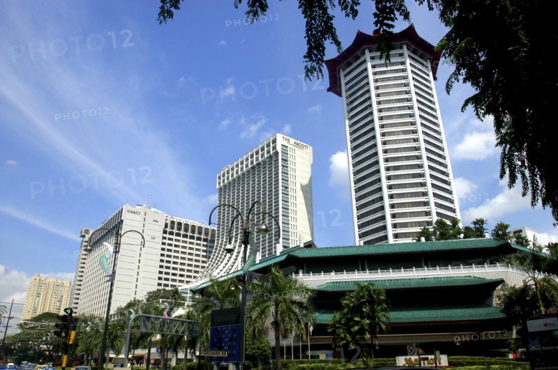 SINGAPORE, General, View of the Marriot hotel and other high rise buildings on Orchard Road