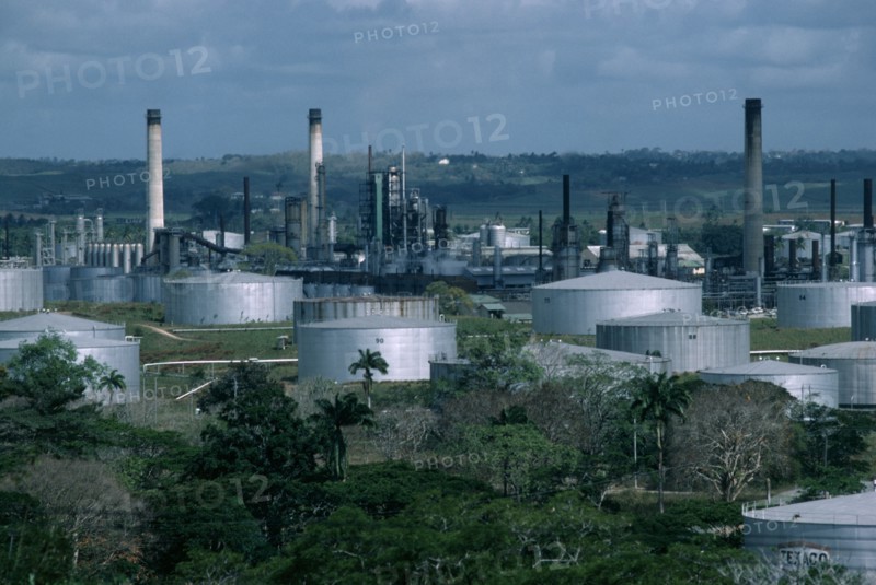 WEST INDIES, Trinidad, Pointe a Pierre, Texaco oil refinery.
