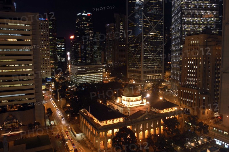HONG KONG, General, Cityscape illuminated at night