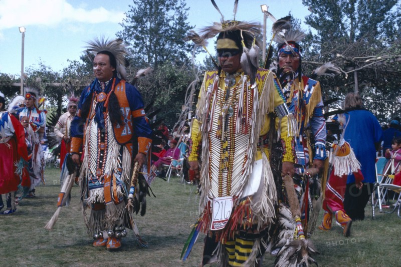 CANADA, Alberta, Edmonton, Hobbema and Blackfoot Native American Indian Leaders at Pow Wow Edmonton Alberta