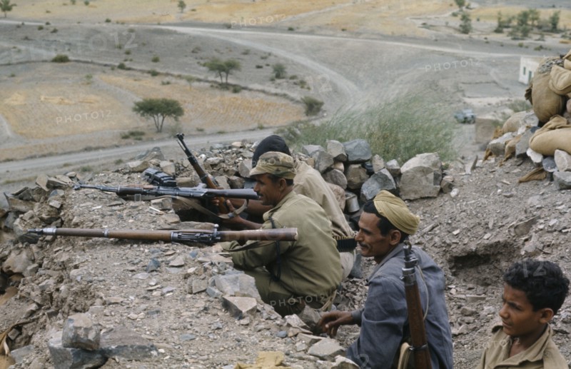 YEMEN, South, War, Soldiers in 1972-1979 War of the Yemans.