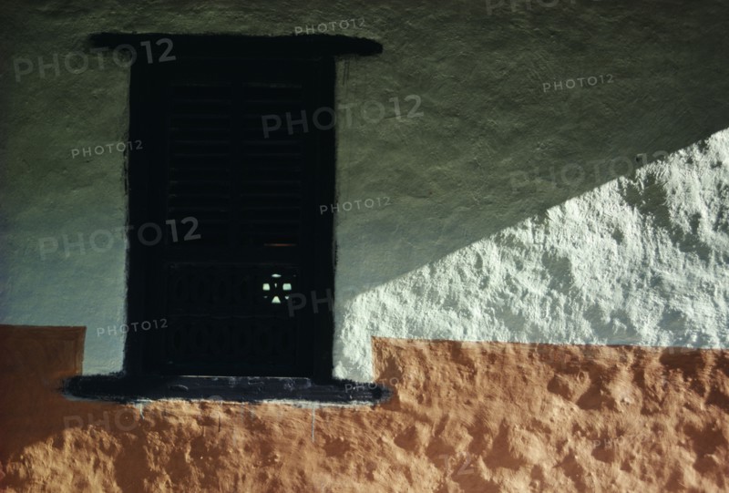 NEPAL, Architectural Detail, Window of Rai house.
