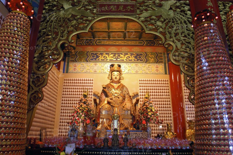 MALAYSIA, Kuala Lumpur, Chinatown, Shrine at a Chinese Temple