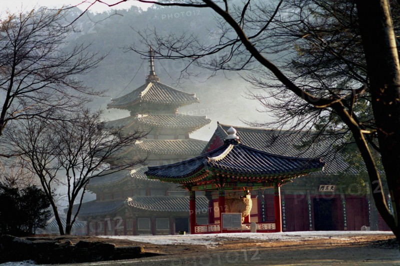 SOUTH KOREA, Songnisan National Park, Popchusa, View of the Temple that dates from 553AD
