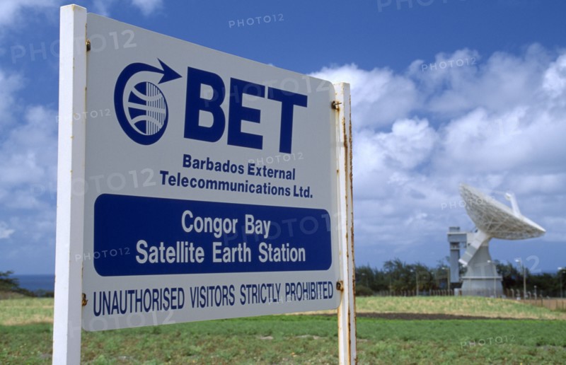 BARBADOS, St John Parish, Satellite Earth station operated by Barbados External Communications at Congor Bay