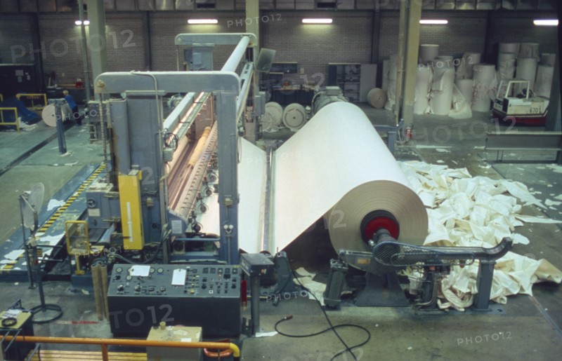 FINLAND, Turku-Pori, Rauma, Paper factory interior.