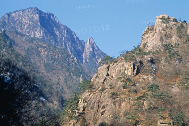 NORTH KOREA, Kangwon-do, Mount Kumgang, Rocky mountain landscape.