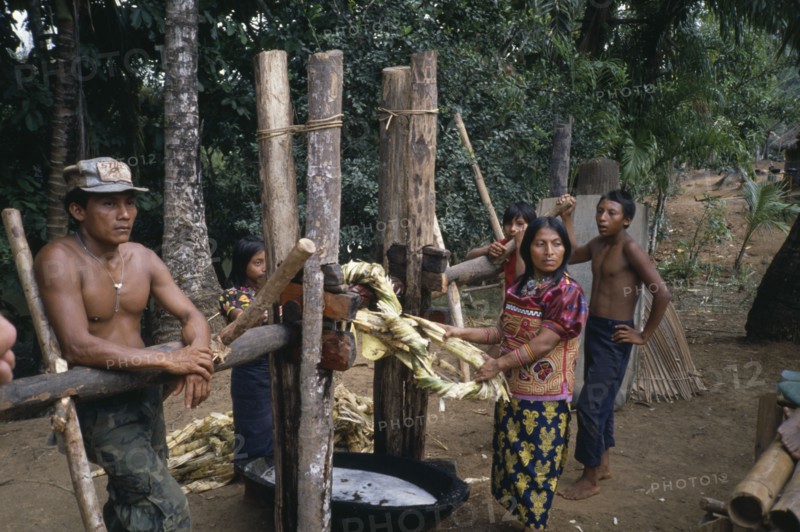 PANAMA, People, Embera Indians.