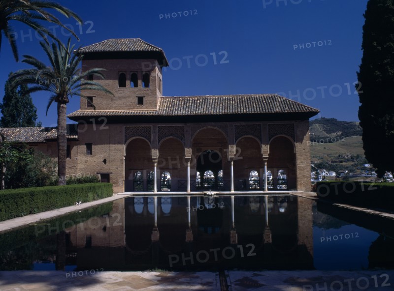 SPAIN, Andalucia, Granada, The Alhambra. Palace of the Maids general view