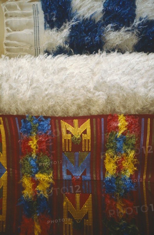 NIGERIA, Craft, Detail of Yoruba rugs