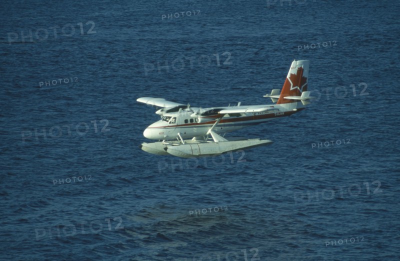 CANADA, British Colombia, Vancouver, Sea plane in Vancouver harbour used as link with isolated communities in the area.