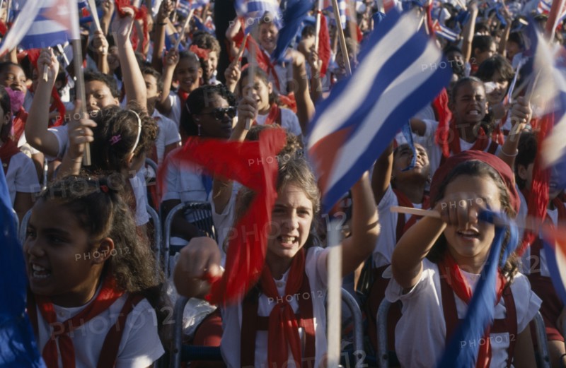 CUBA, People, Crowds at celebration of the 30th Anniversary of the revolution