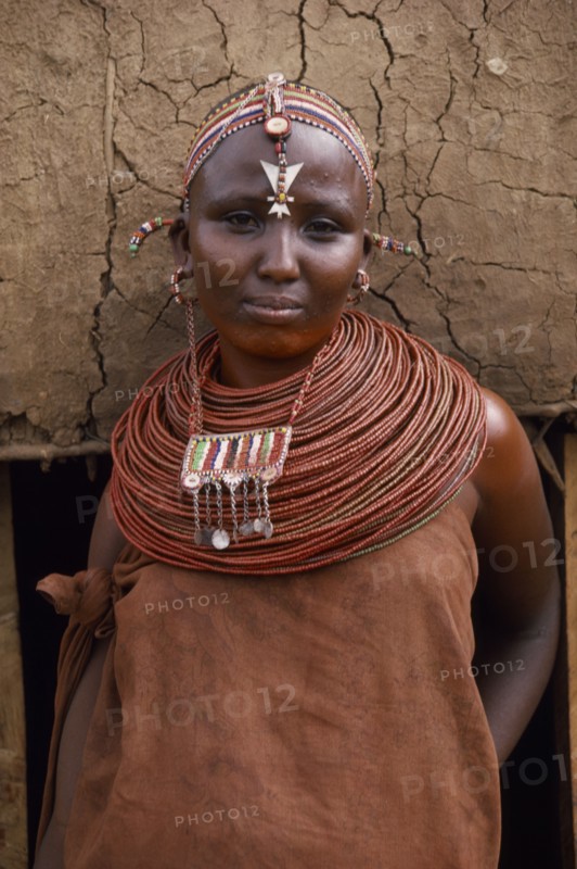 KENYA, Tribal People, Samburu woman