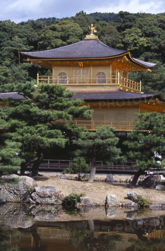 JAPAN, Honshu, Kyoto, Kinkaku Ji Temple aka the Golden Pavilion