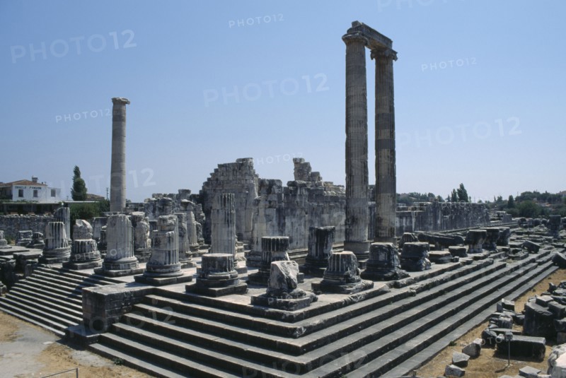 TURKEY, South Aegean Coast, Didyma, Ruins of the uncompleted Temple of Apollo.