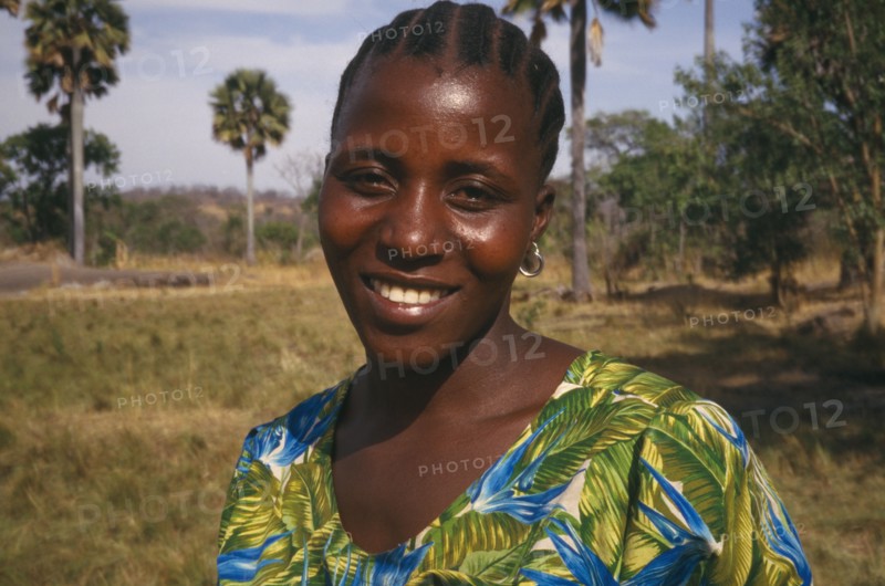 TANZANIA, People, Head and shoulders portrait of Tanzanian woman.
