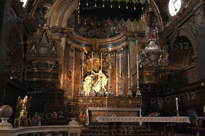 MALTA, Valletta, Interior of St Johns Cathedral