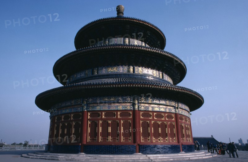 CHINA, Beijing, The Temple of Heaven complex.  Hall of Prayer for Good Harvests