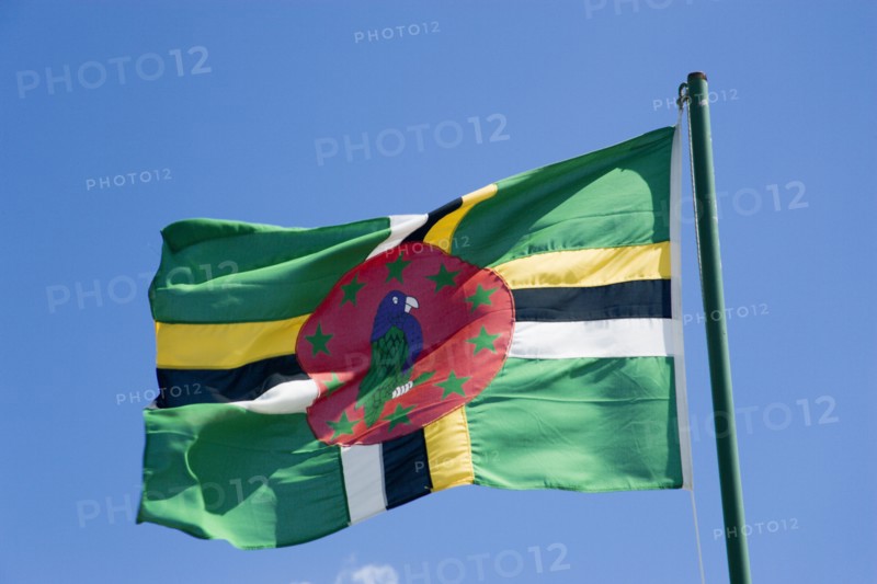 WEST INDIES, Dominica, The national flag of Dominica