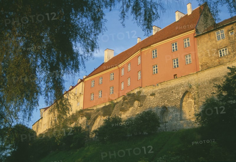ESTONIA, Tallinn, "Toompea Castle seat of the Parliament of the Republic of Estonia, the Riigkogu."