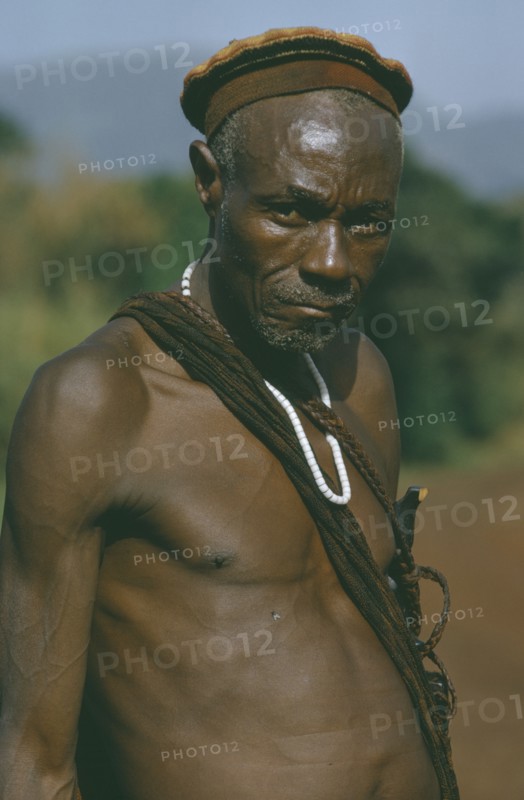 CAMEROON, People, Traditional Bamingo witchdoctor.