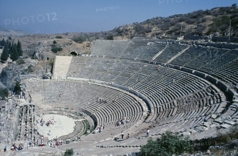 TURKEY, Aegean Coast, Ephesus, View over Theatre which dates from the first to the second century and seated twenty five thousand