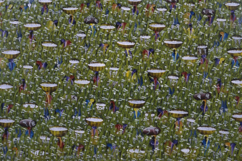 DOMINCIAN REPUBLIC, Arts, Detail of local artwork depicting field workers