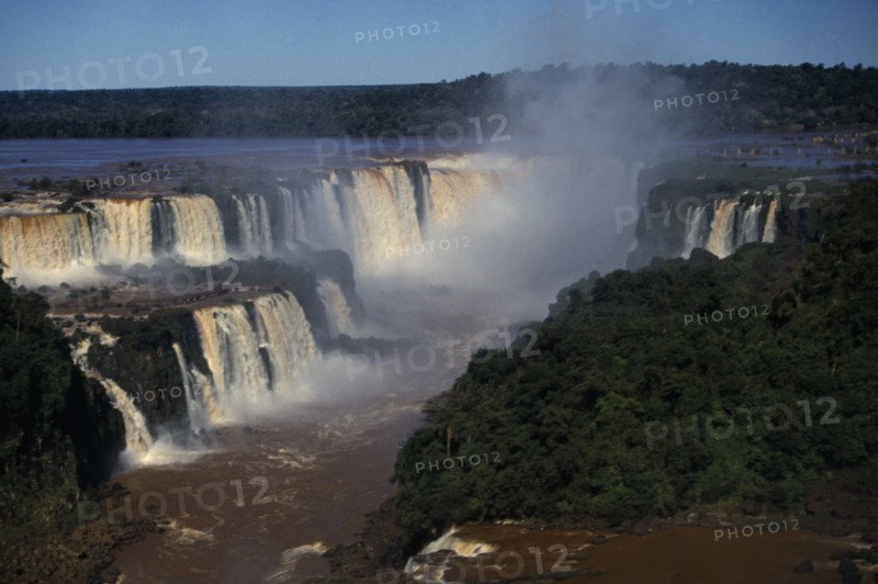BRAZIL, Foz do Iguacu, Aerial view of the Iguacu Falls