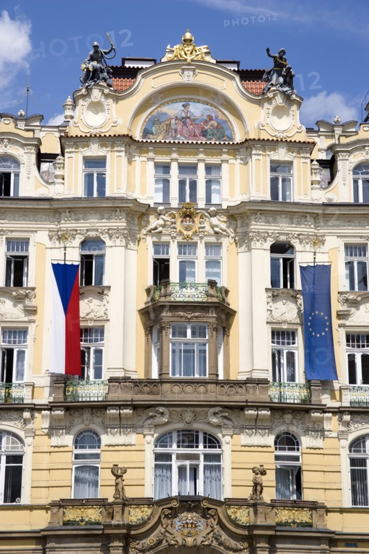 CZECH REPUBLIC, Bohemia, Prague, The Art Nouveau Ministry of Local Development in the Old Town designed by architect Osvald Polivka in 1898