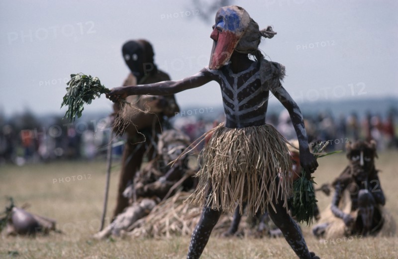 CONGO, Gungu, Bapende tribe masked dancers at Gungu festival.