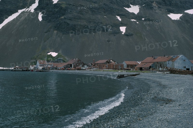 ANTARCTICA, South Georgia, Stromness, Abandoned whaling station
