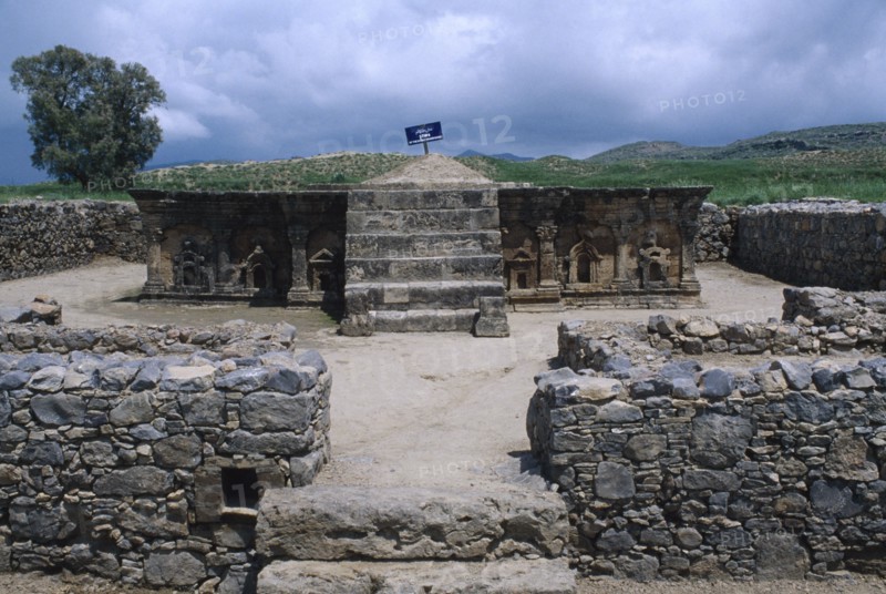 PAKISTAN, Punjab, Taxila, Shrine of the Double Eagle at the Sirkap Site