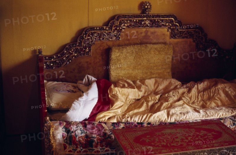 TIBET, Lhasa, The Potola Palace.  Interior of the Dalai Lama’s private apartments.