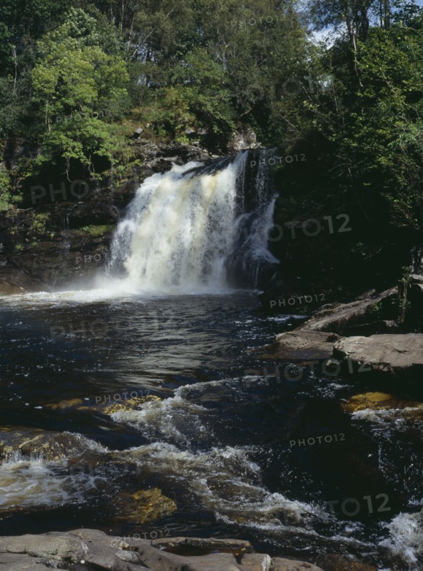 SCOTLAND, Central , Stirling, "The Falls of Falloch, the river runs South into Loch Lomond, South West of Crianlarich."